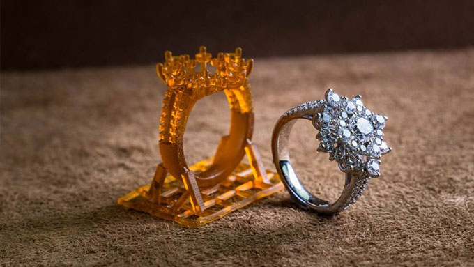 ساخت جواهرات با استفاده از پرینتر سه بعدی SLA
